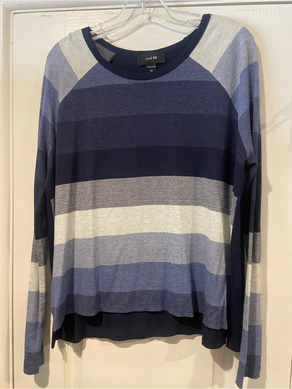 red 23 Women's Navy & Light Blue Striped Long-Sleeve Top